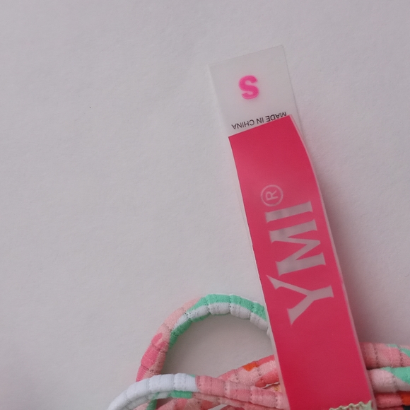 Ymi Floral Lace up swim suit Sz S - Picture 6 of 7